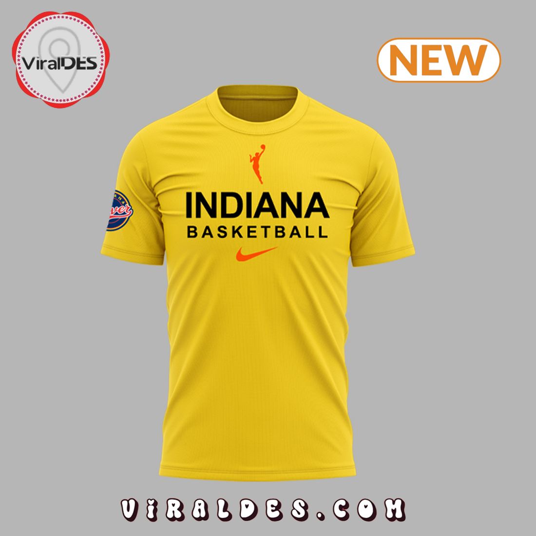 Men’s Caitlin Clark Basketball Yellow T-Shirt, Cap