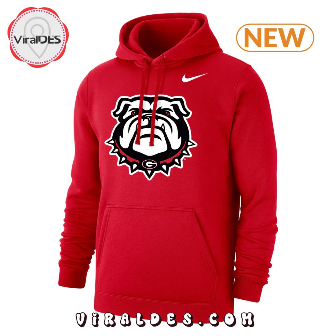 Men’s Georgia Bulldogs Red Hoodie