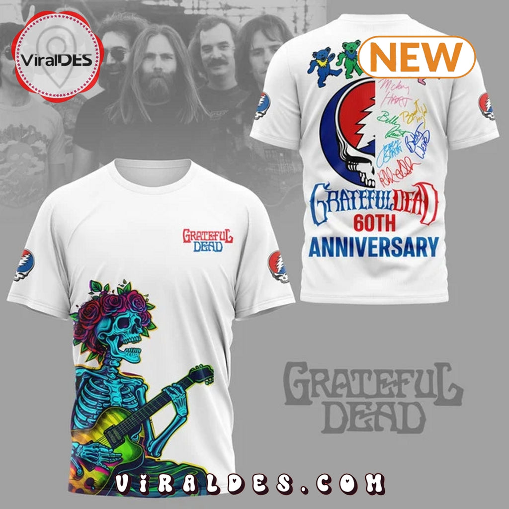 Men’s Grateful Dead 60th Anniversary White Shirt