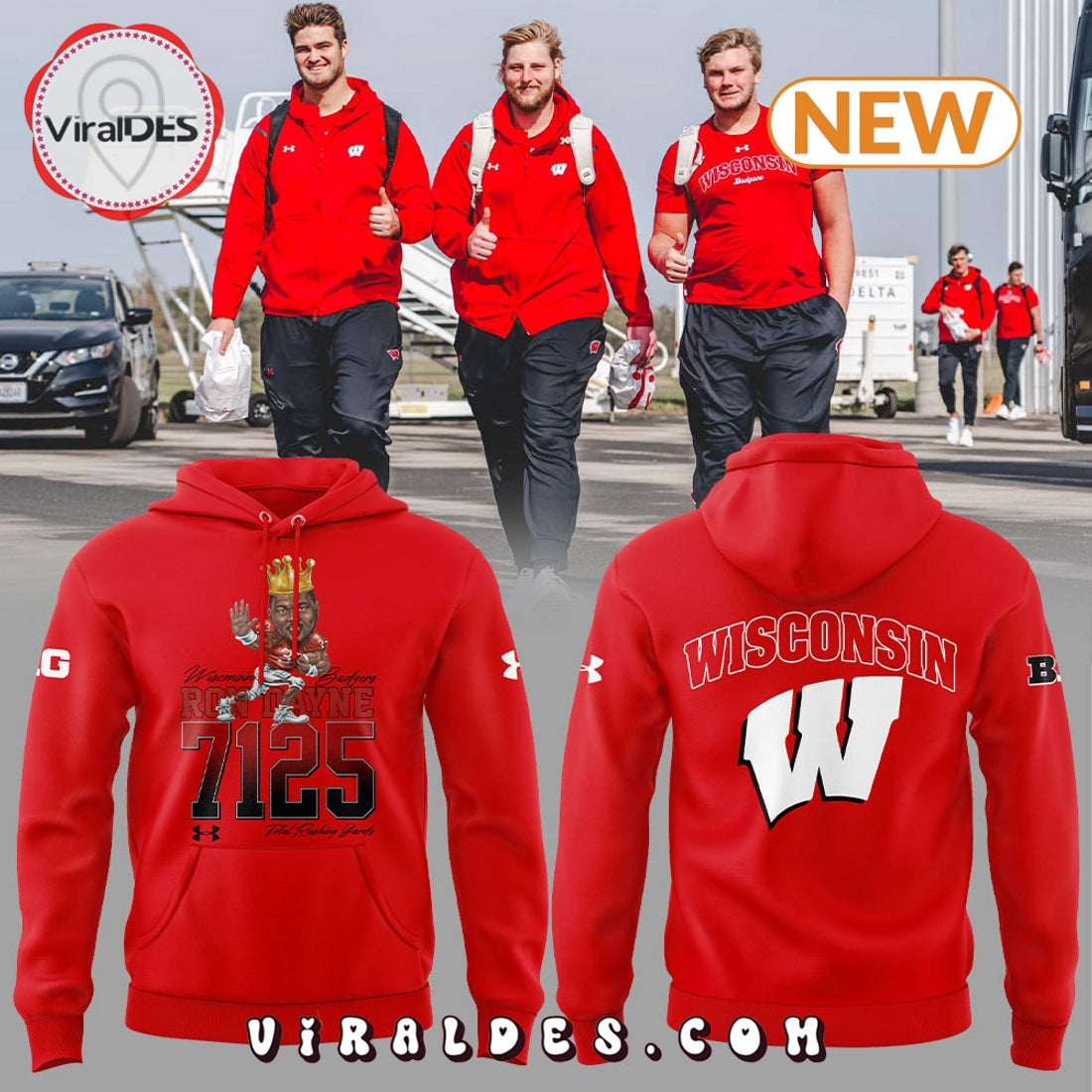 Men’s Wisconsin 2024 Football Hoodie
