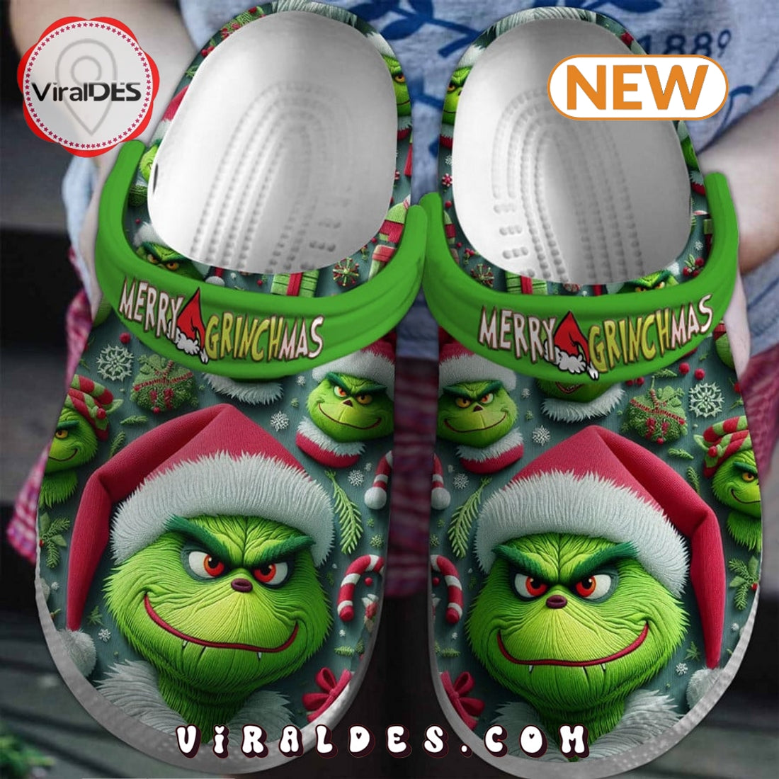Merry Grinchmas 2024 Christmas Crocs Clogs