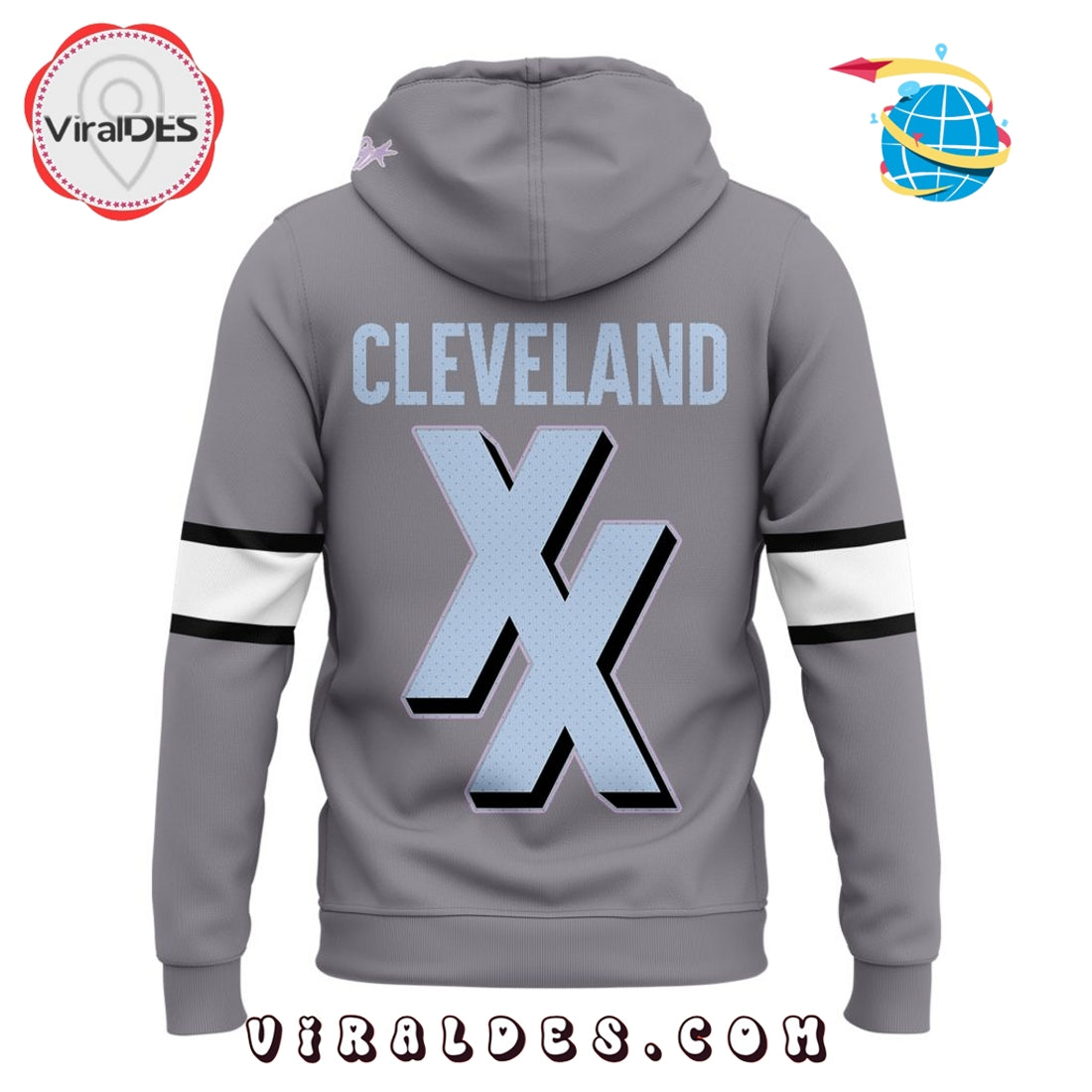 MGK x Cleveland Browns Brownie Rock Gray Hoodie, Cap