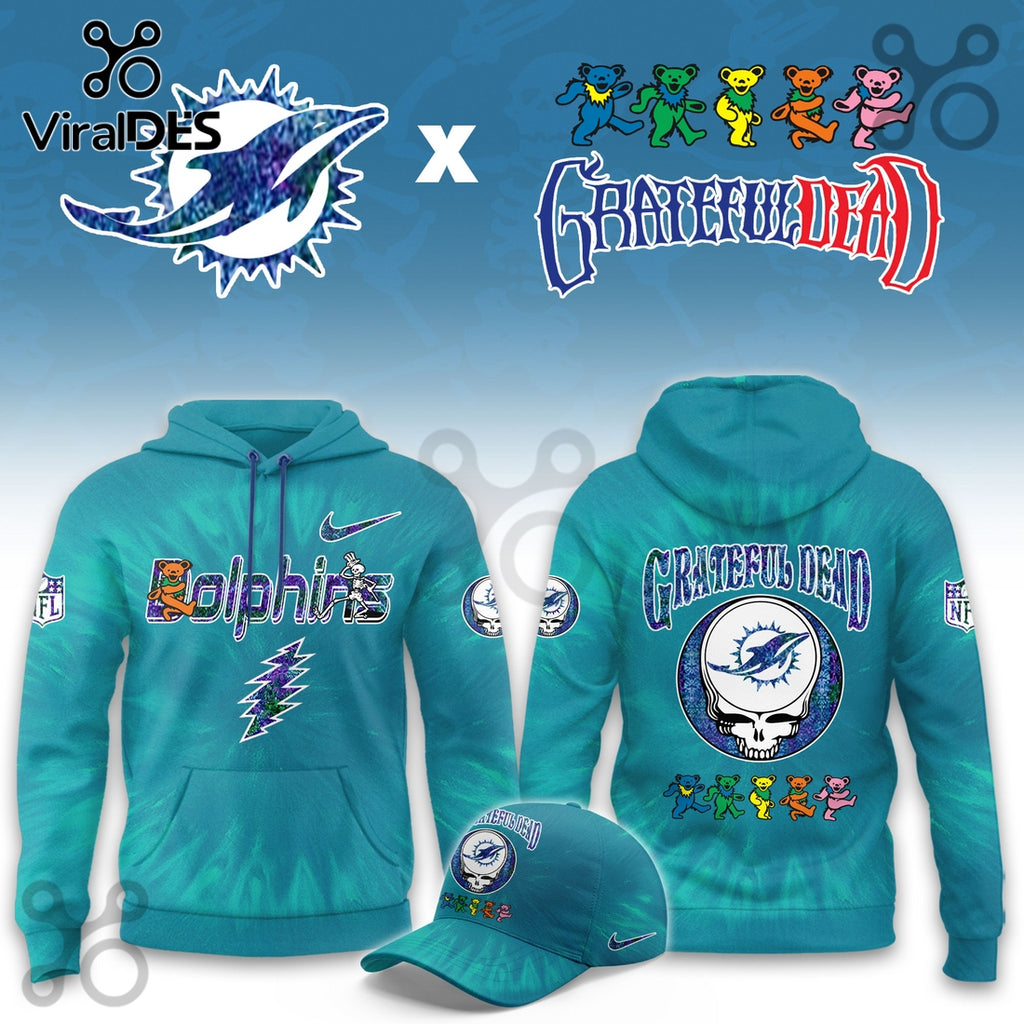 Miami Dolphins Grateful Dead Limited Hoodie 2025