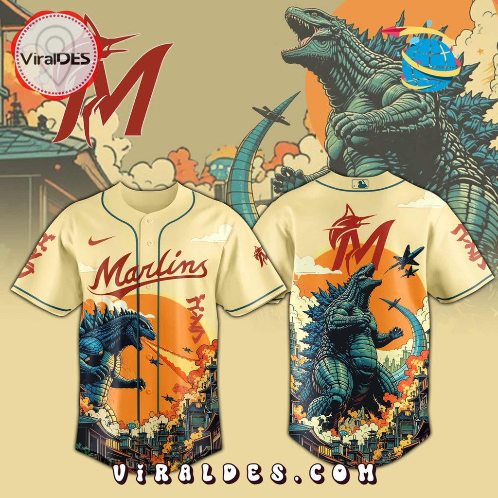 Miami Marlins 2025 Godzilla Limited Edition Jersey