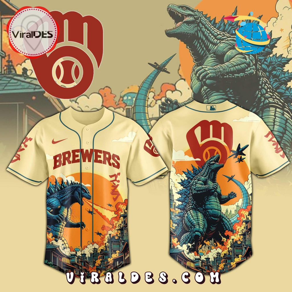 Milwaukee Brewers 2025 Godzilla Limited Edition Jersey