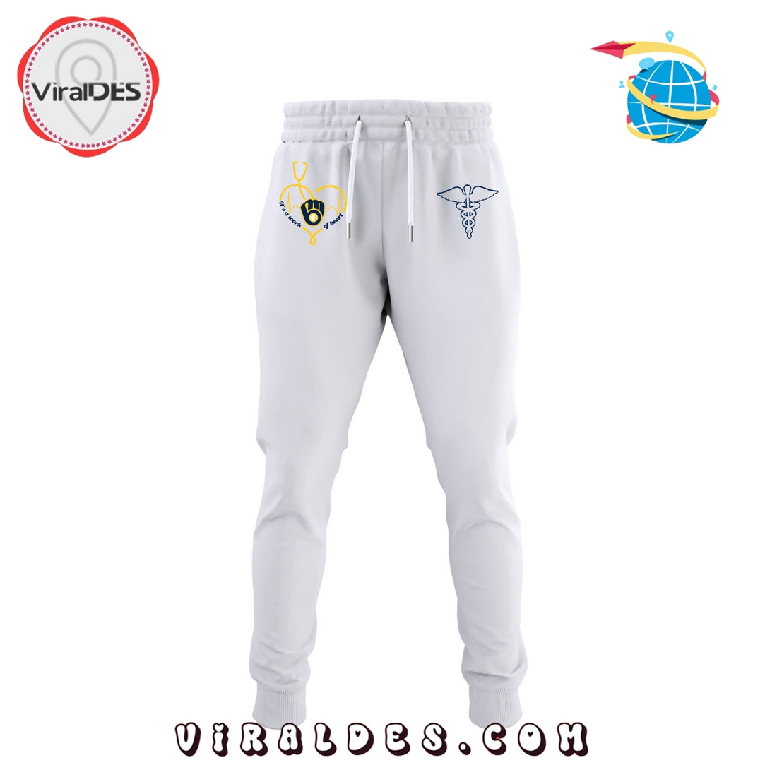 Milwaukee Brewers 2025 Nurses Night White Hoodie, Long Pants