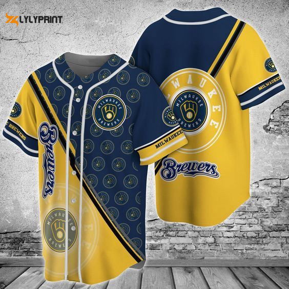 Milwaukee Brewers Baseball Jersey BJ0015 - lylyprint.com T-Shirts, Hoodie, Sweatshirt | WearSparks.com (Image 1)