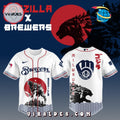 Milwaukee Brewers MLB x Godzilla Baseball Jersey