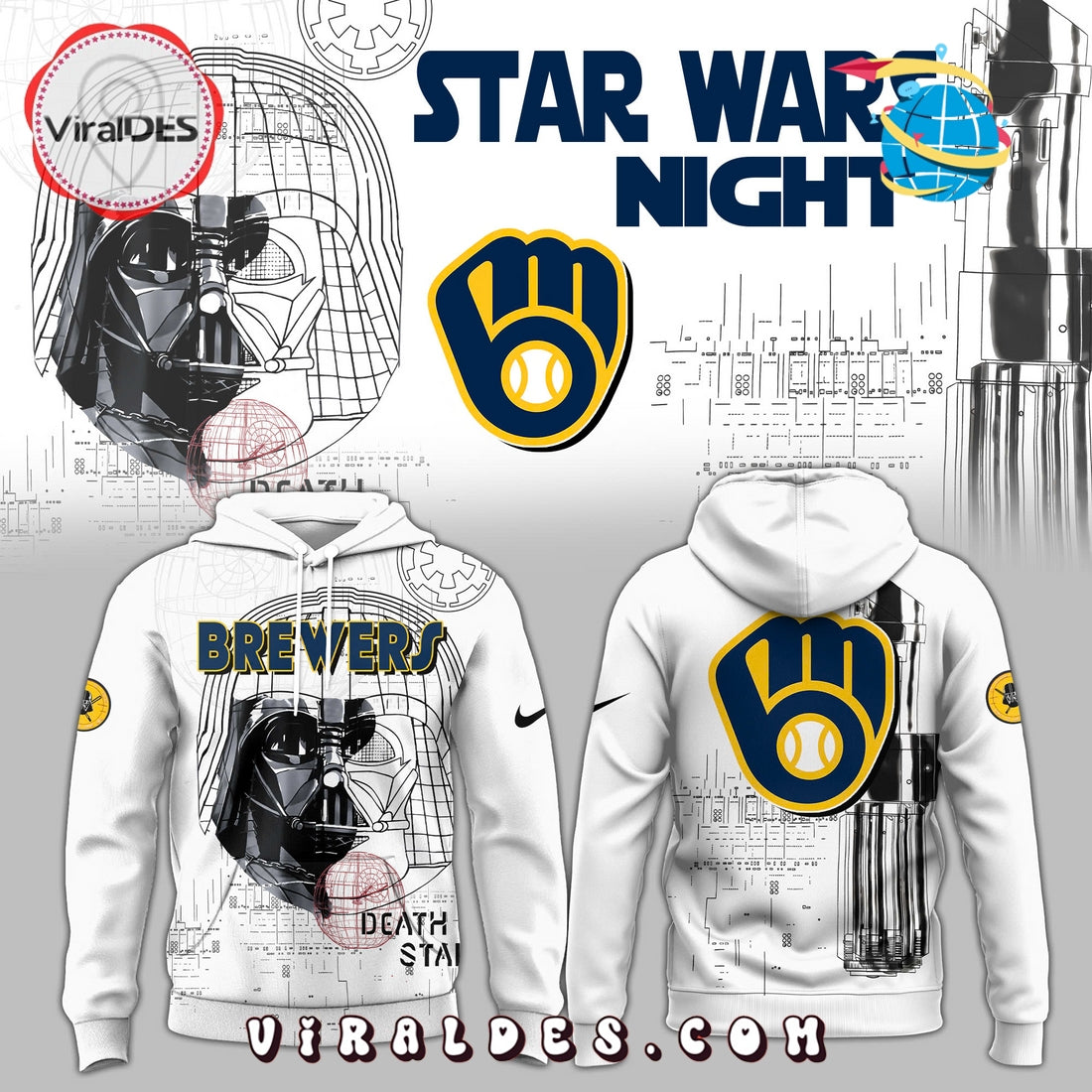 Milwaukee Brewers x Death Wars Night Hoodie, Long Pants