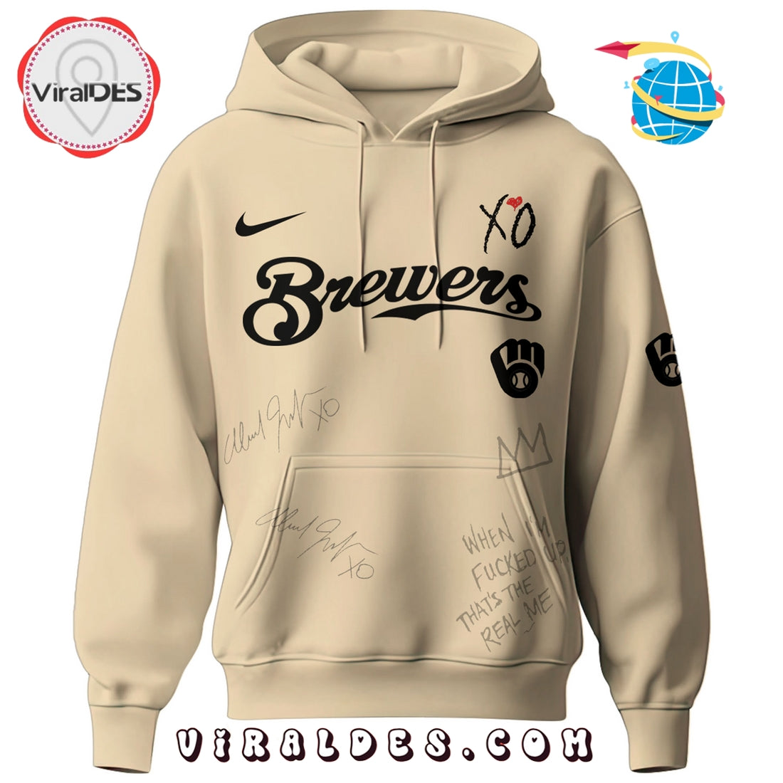 Milwaukee Brewers x The Weeknd After Hours Til Dawn 2025 Hoodie