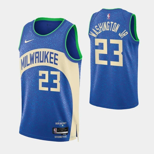 milwaukee bucks #23 tyty washington jr. 2023-24 city edition swingman jersey