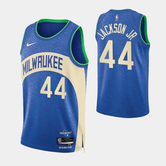 milwaukee bucks #44 andre jackson jr. 2023-24 city edition swingman jersey