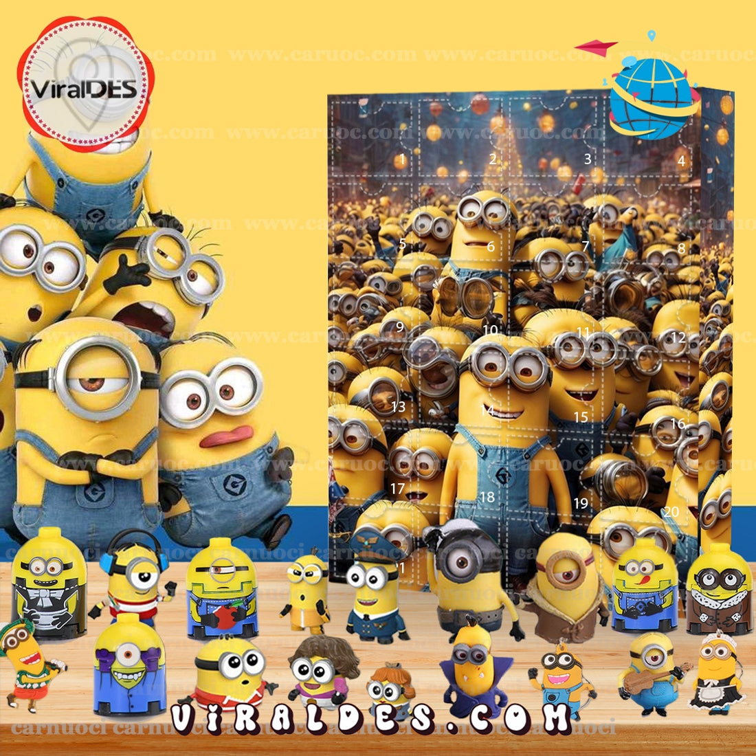 Minions Comedy 2025 Advent Calendar, 24 Gifts Are In It
