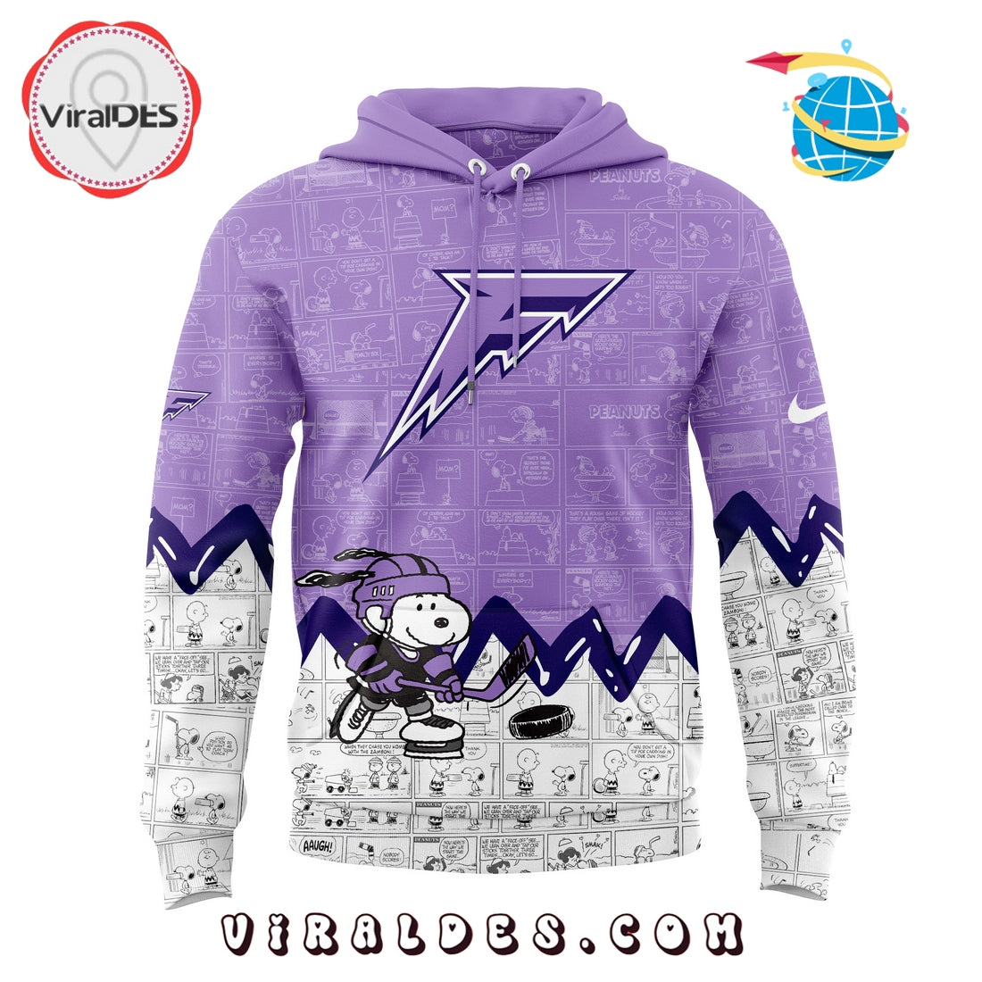 Minnesota Frost 75th Anniversary Peanuts Hoodie, Jogger, Cap