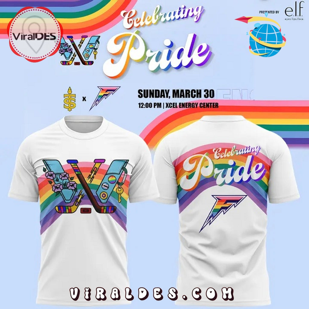 Minnesota Frost PWHL x ELI Adult Pride White Hoodie