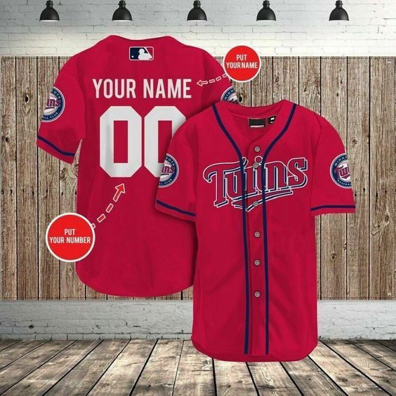 Minnesota Twins Baseball Jersey Gift for Men Dad - lylyprint.com T-Shirts, Hoodie, Sweatshirt | WearSparks.com (Image 2)