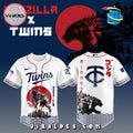 Minnesota Twins MLB x Godzilla Baseball Jersey