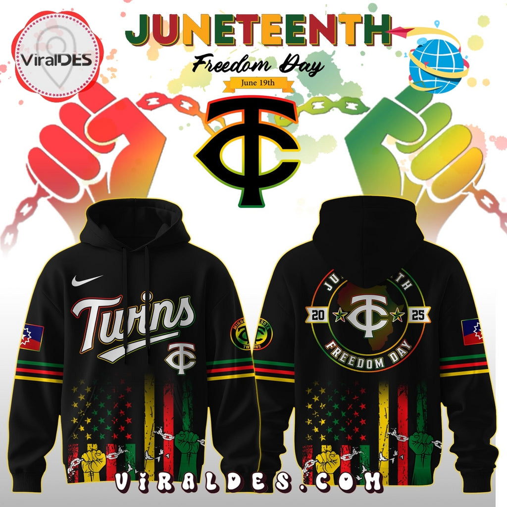 Minnesota Twins x 2025 Juneteenth Freedom Day Hoodie, Long Pants