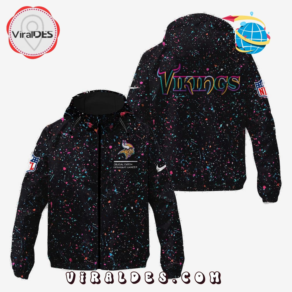 Minnesota Vikings Crucial Catch 2025 Windbreaker Jacket