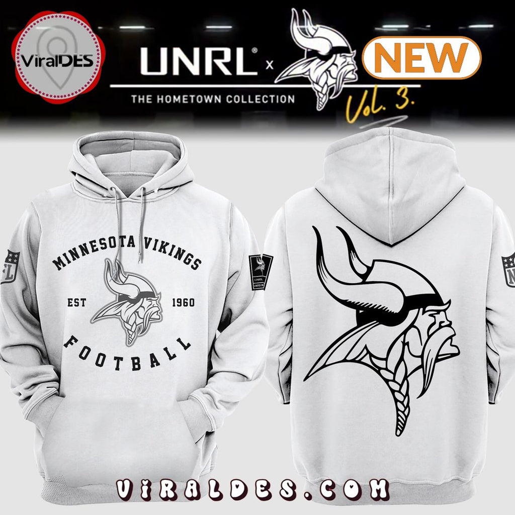 Minnesota Vikings Football FC White Hoodie