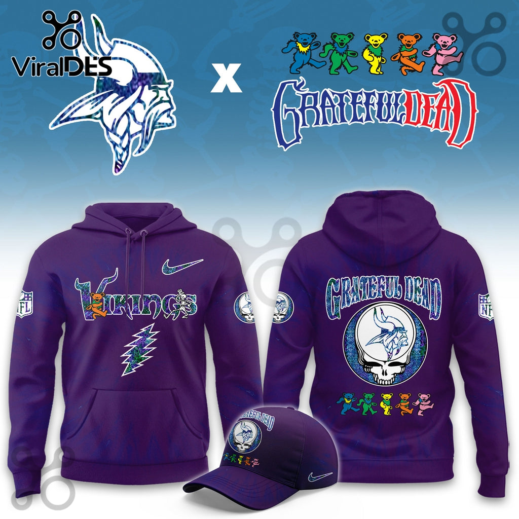 Minnesota Vikings Grateful Dead Limited Hoodie 2025