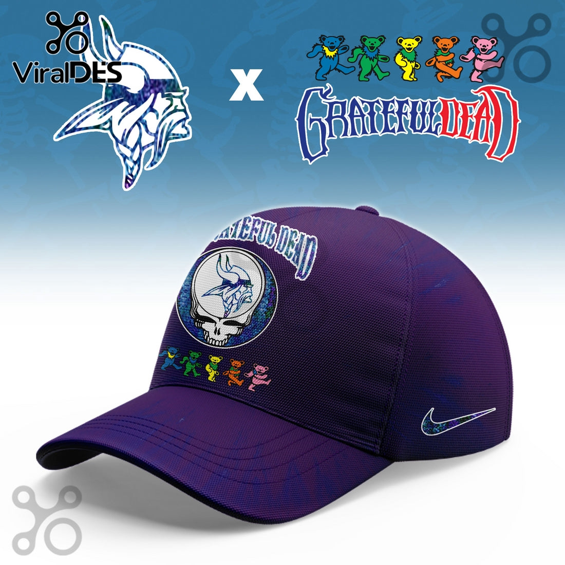 Minnesota Vikings Grateful Dead Limited Hoodie 2025