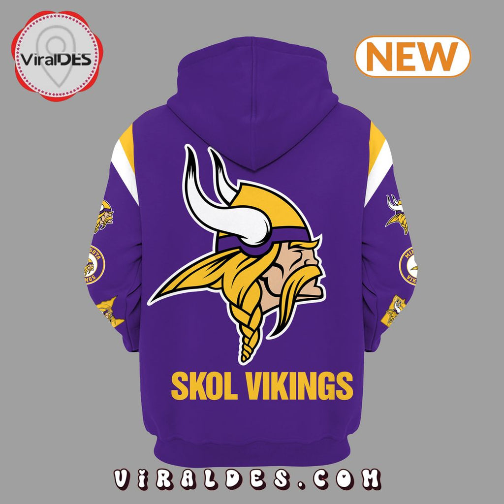 Minnesota Vikings Skol Vikings Purple Hoodie, Cap