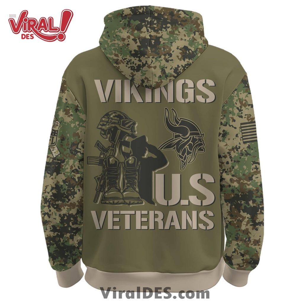 Minnesota Vikings Veteran Day 2025 Hoodie Limited Edions