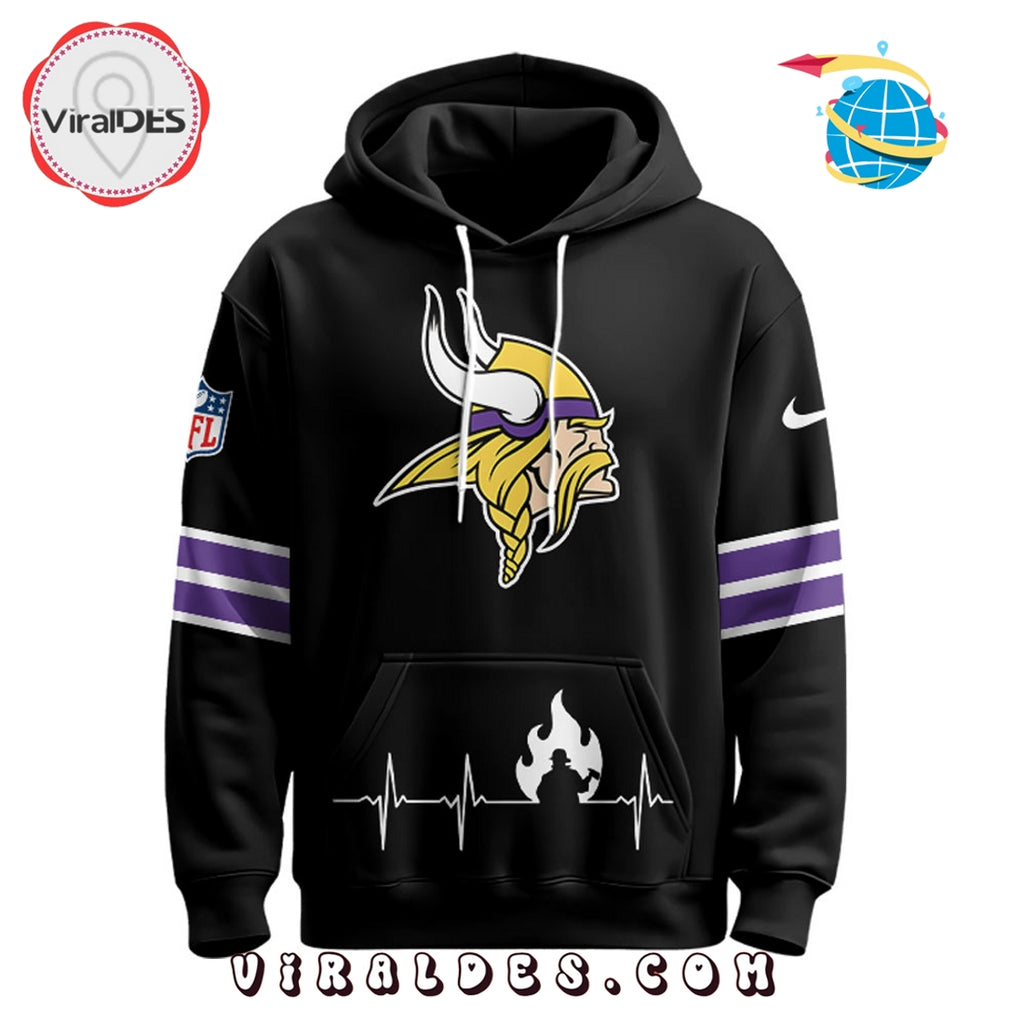 Minnesota Vikings x Firefighter Appreciation Night Game Hoodie 2025