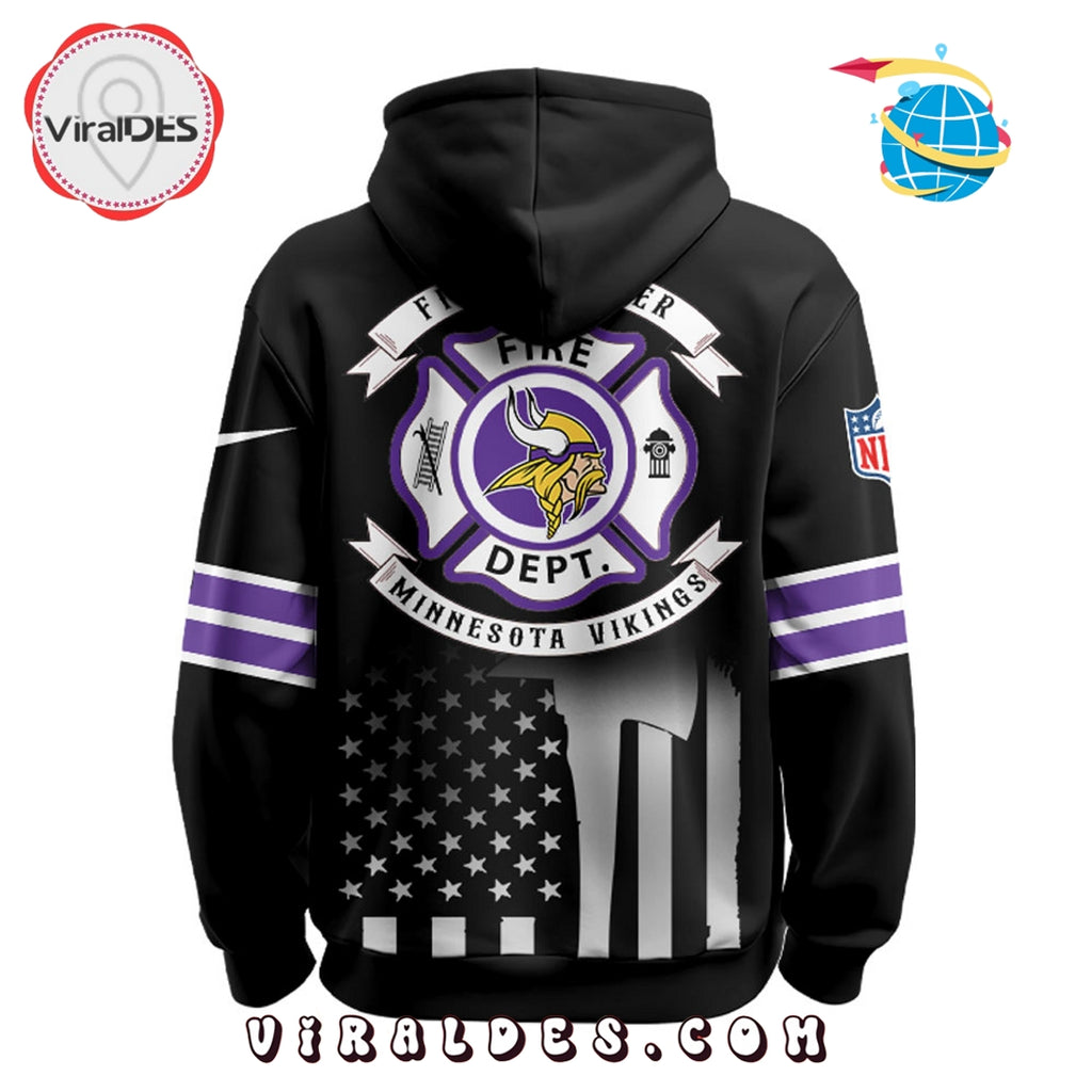 Minnesota Vikings x Firefighter Appreciation Night Game Hoodie 2025