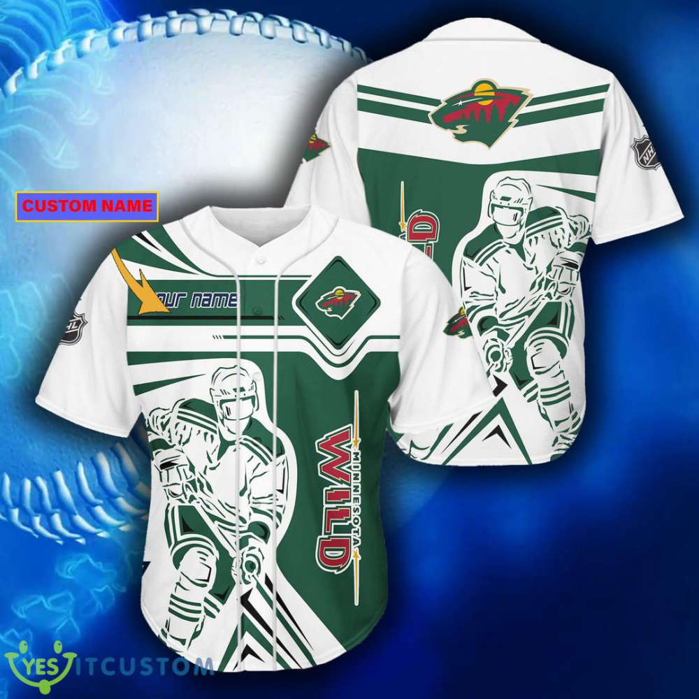 Minnesota Wild Baseball Jersey For Fans Gift for Men Dad - lylyprint.com T-Shirts, Hoodie, Sweatshirt (Image 2)