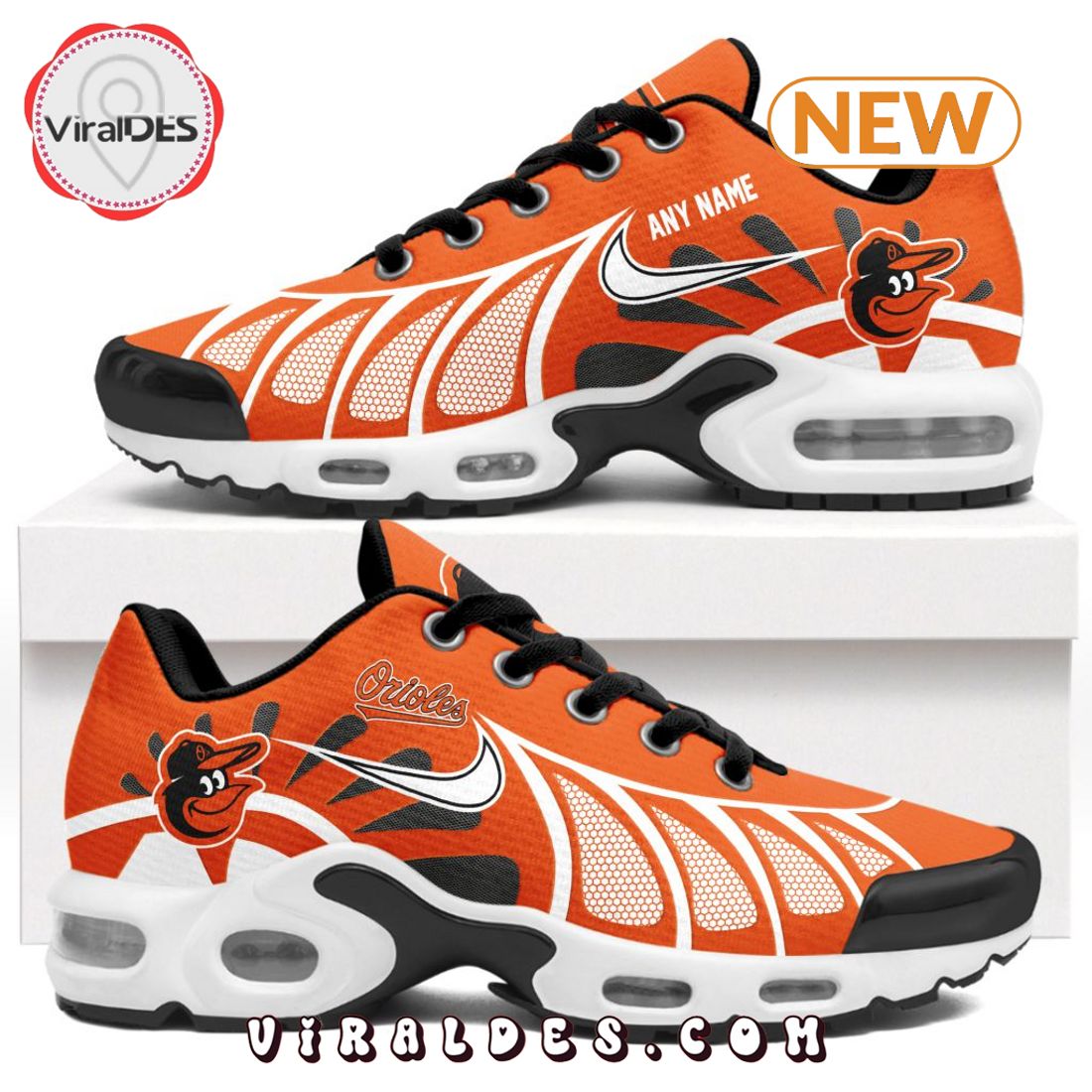 MLB Baltimore Orioles Custom Air Max Plus Shoes