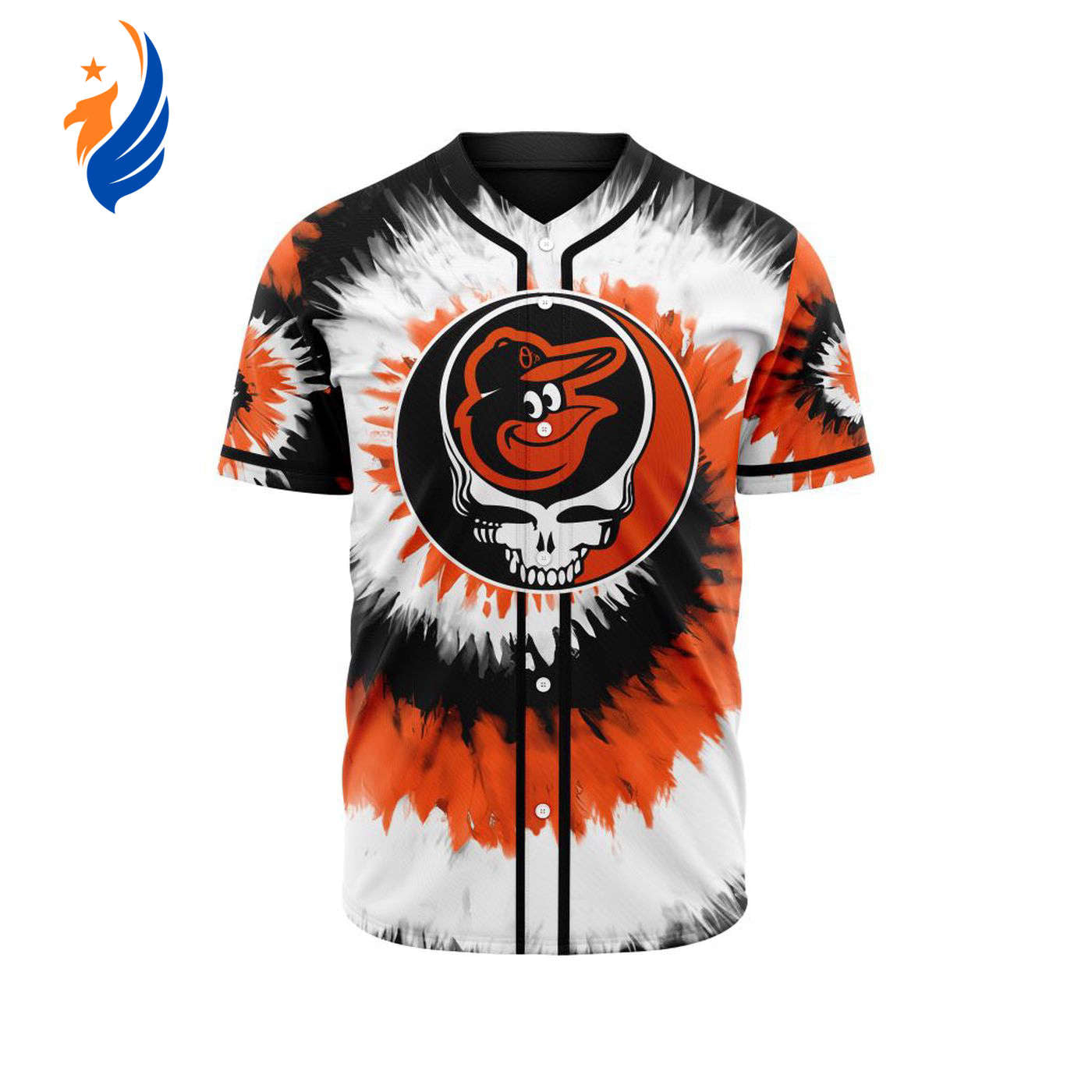 MLB Baltimore Orioles Special Grateful Dead Design Baseball Jersey Gift for Men Women - Bafud