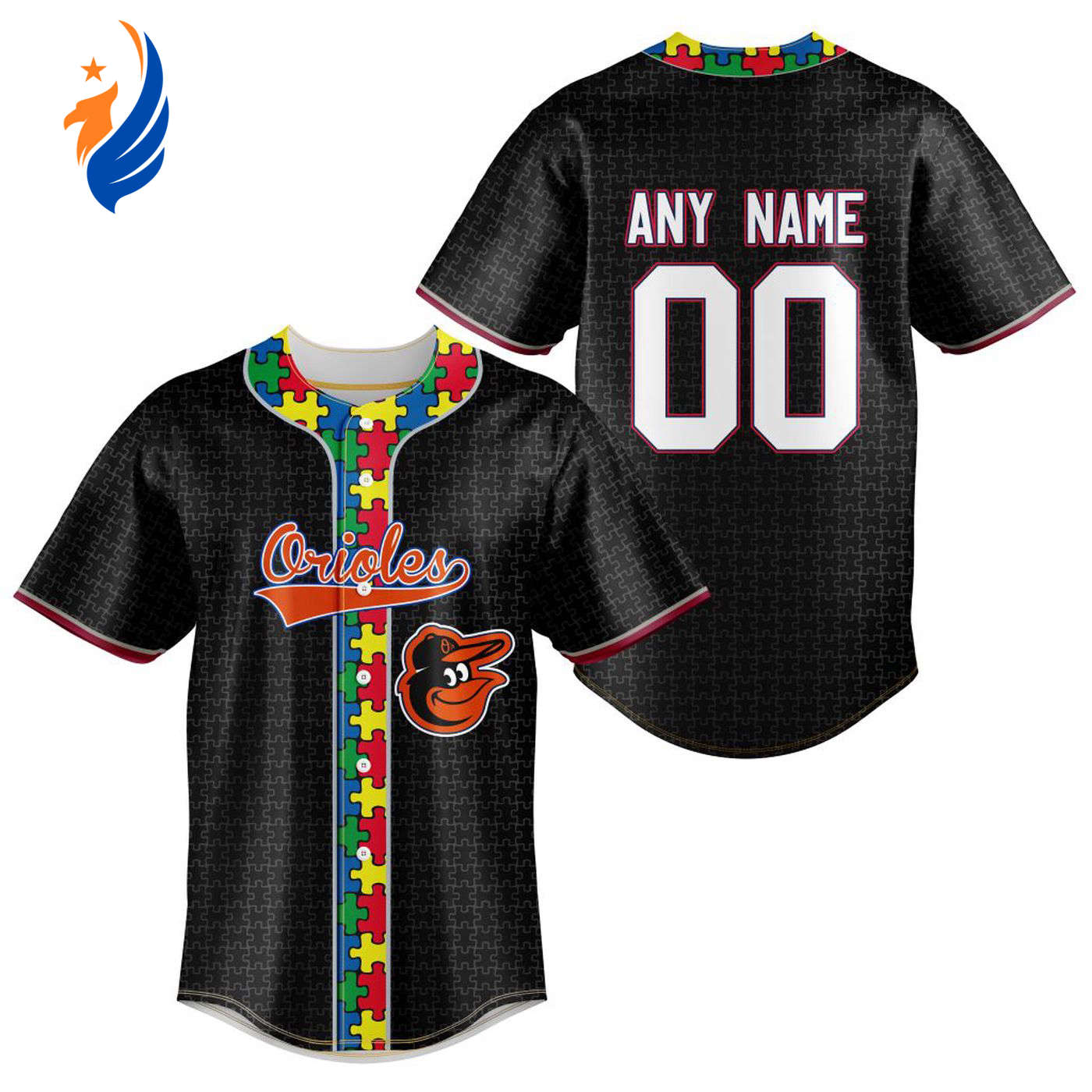 MLB Baltimore Orioles Specialized Baseball Jersey Fearless Aganst Autism Gift for Men Women - Bafud