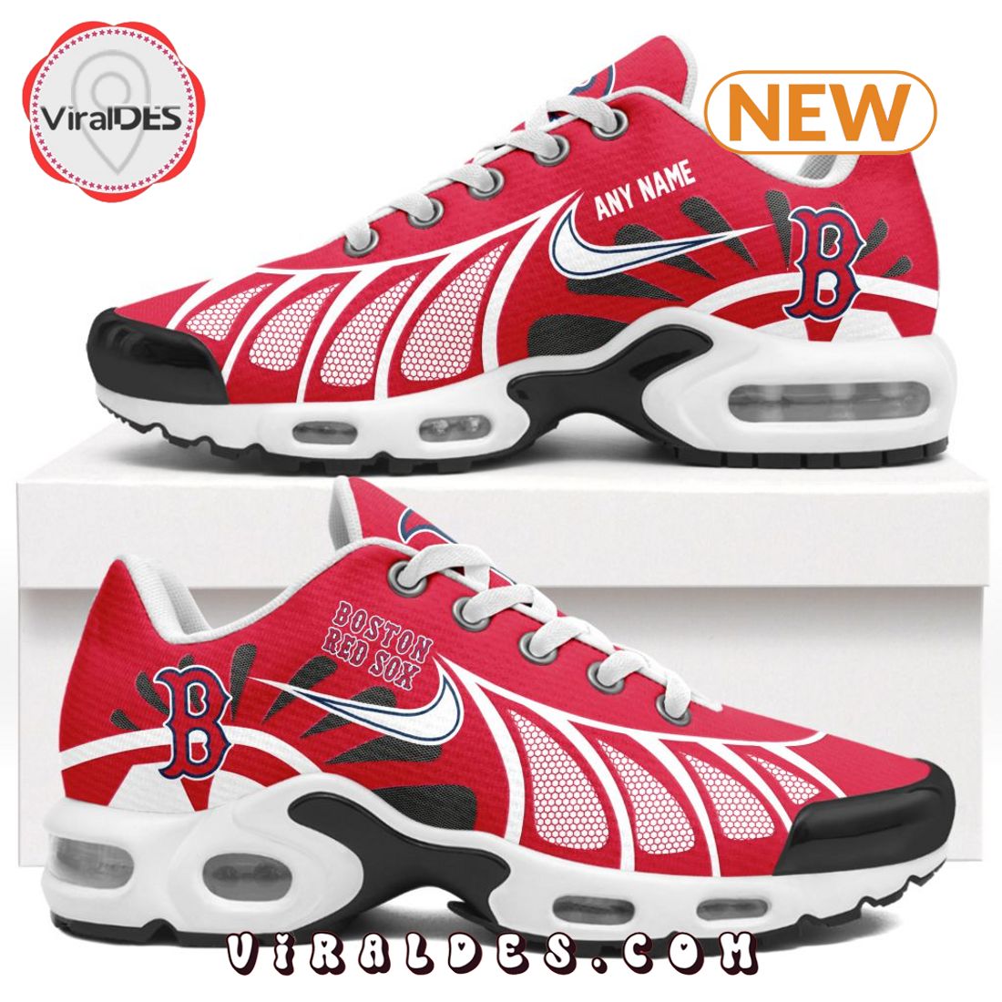 MLB Boston Red Sox Custom Air Max Plus Shoes