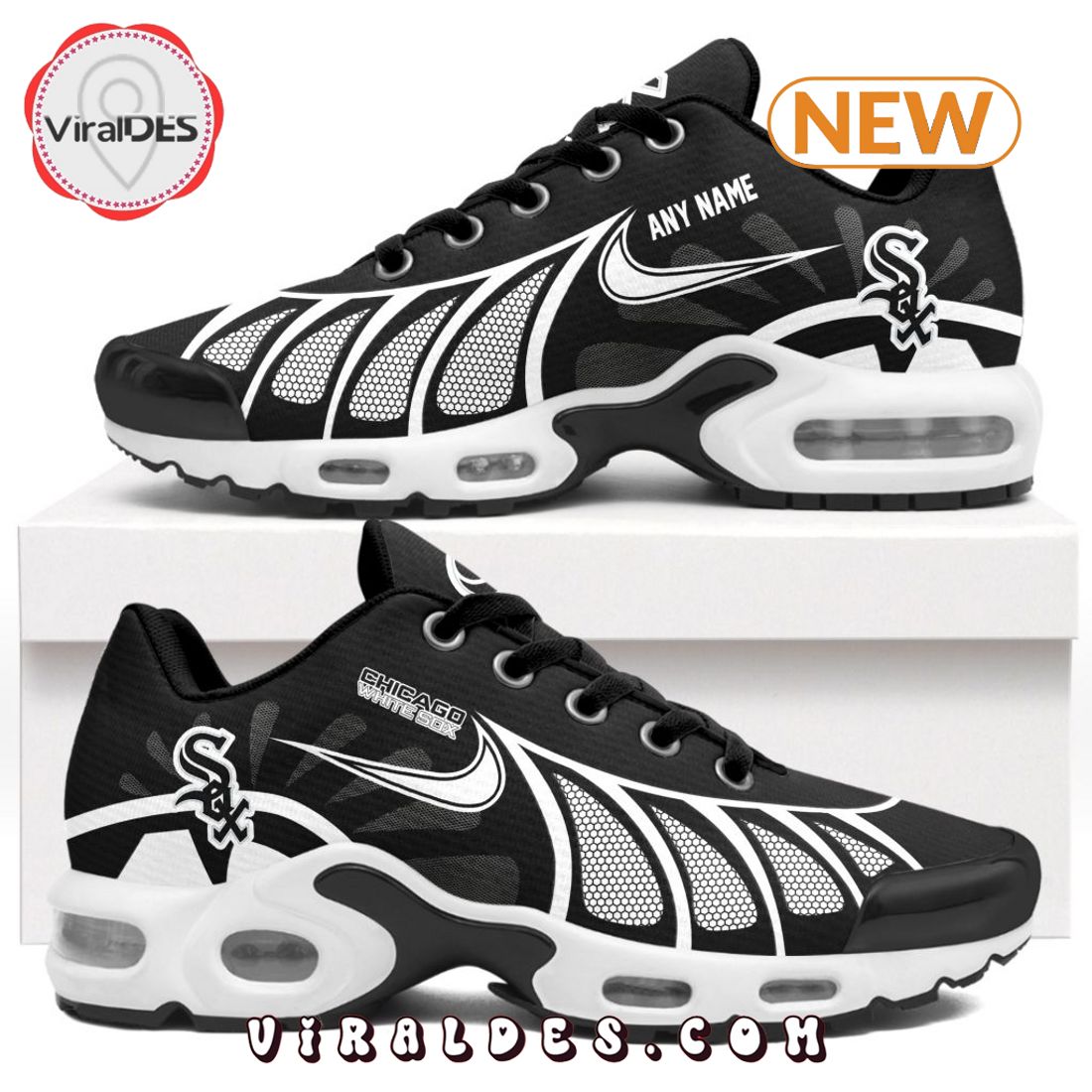 MLB Chicago White Sox Custom Air Max Plus Shoes