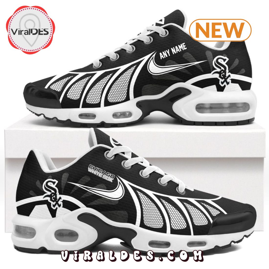 MLB Chicago White Sox Custom Air Max Plus Shoes
