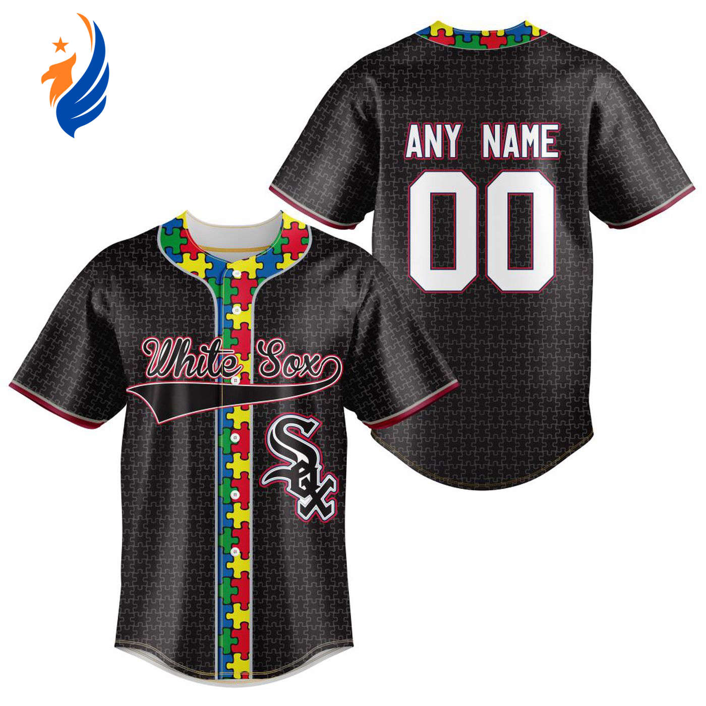 MLB Chicago White Sox Specialized Baseball Jersey Fearless Aganst Autism Gift for Men Women - Bafud