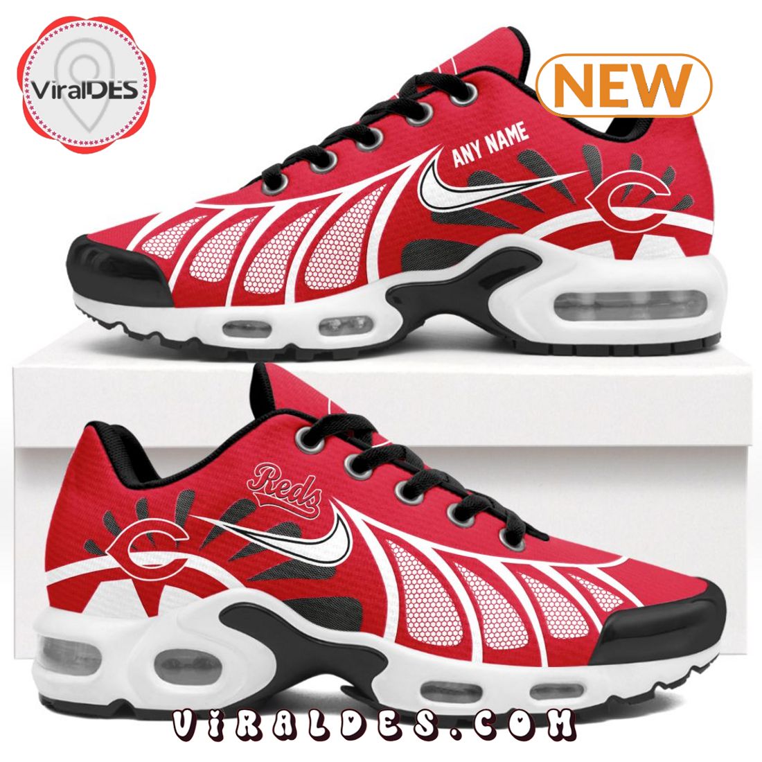 MLB Cincinnati Reds Custom Air Max Plus Shoes