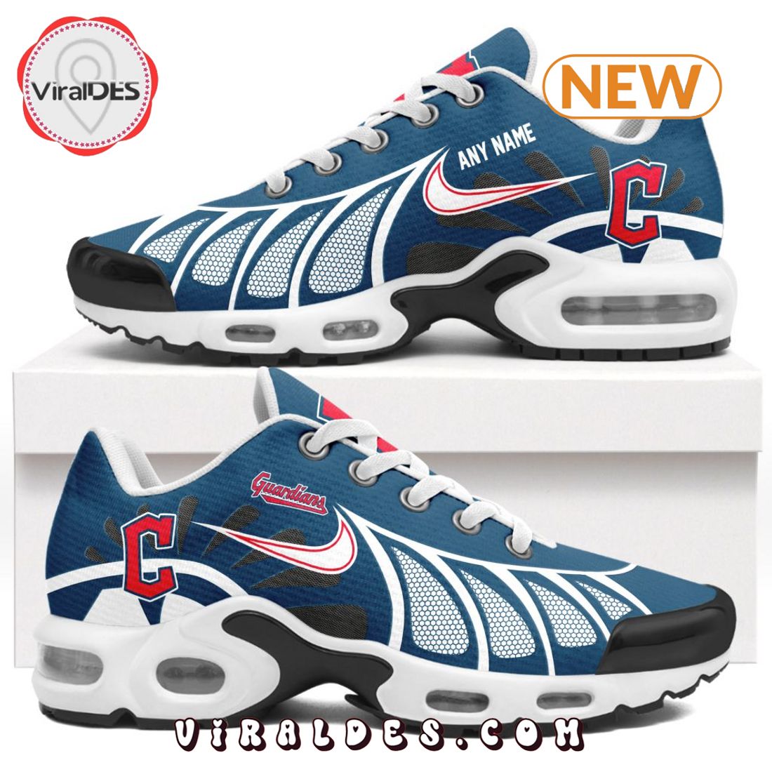MLB Cleveland Guardians Custom Air Max Plus Shoes