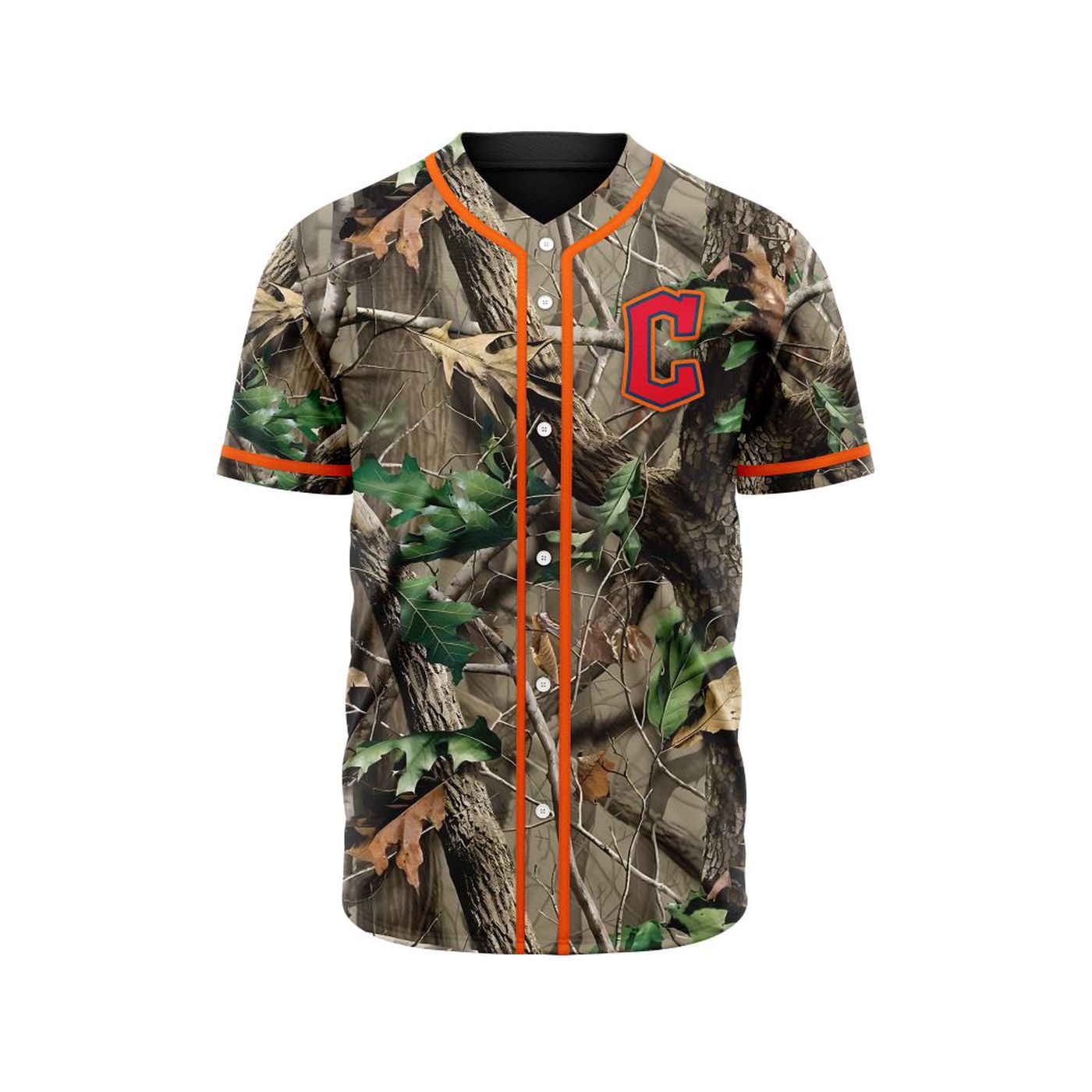 MLB Cleveland Guardians Special Realtree Camo Hunting Baseball Jersey Gift for Men Women - Bafud T-Shirts,... (Image 3)