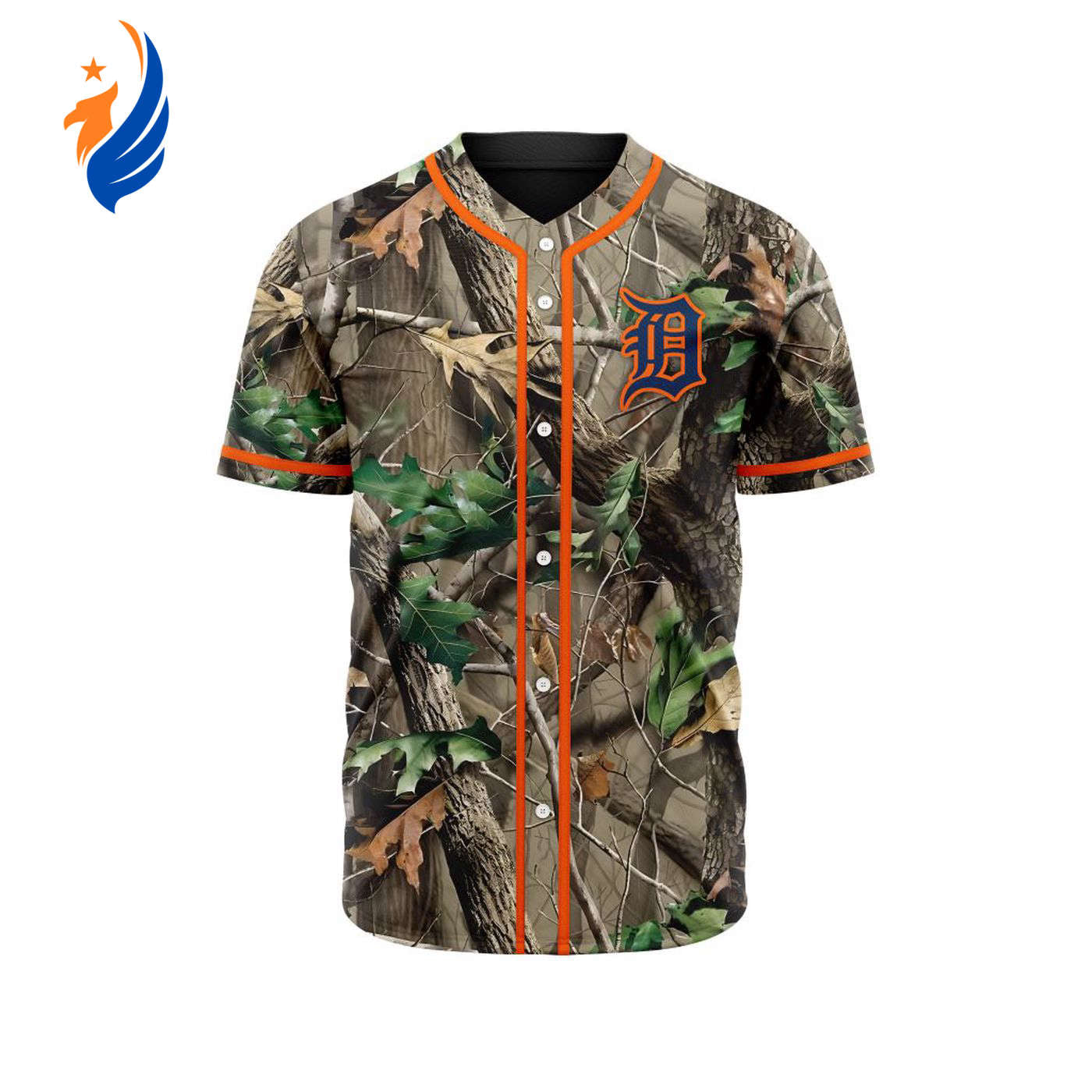 MLB Detroit Tigers Special Realtree Camo Hunting Baseball Jersey Gift for Men Women - Bafud T-Shirts, Hoodie,... (Image 1)