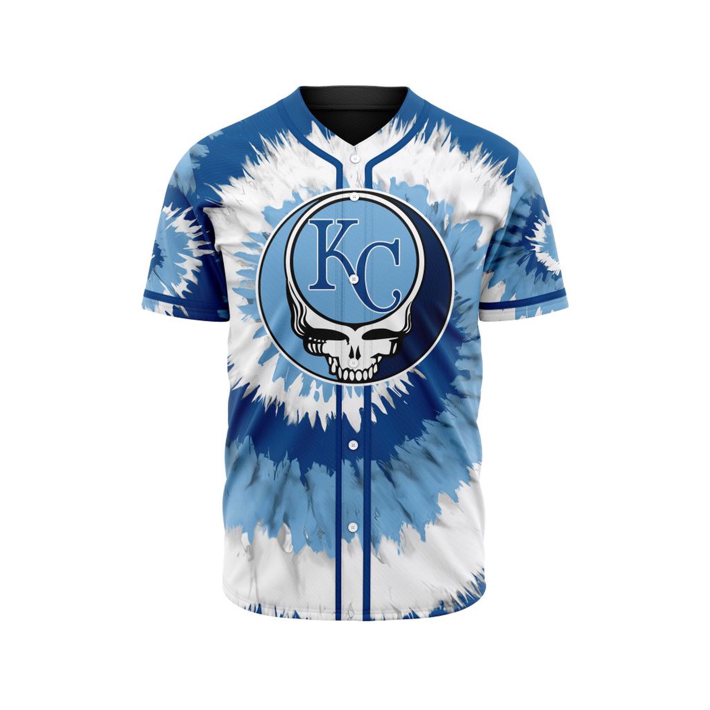 MLB Kansas City Royals Special Grateful Dead Design Baseball Jersey Gift for Men Women - Bafud T-Shirts,... (Image 2)