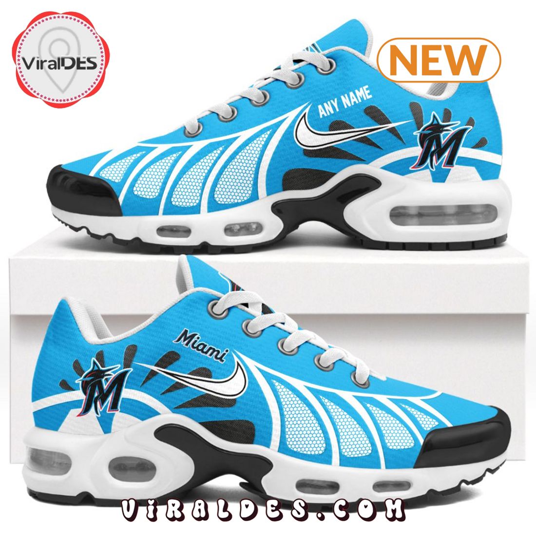 MLB Miami Marlins Custom Air Max Plus Shoes