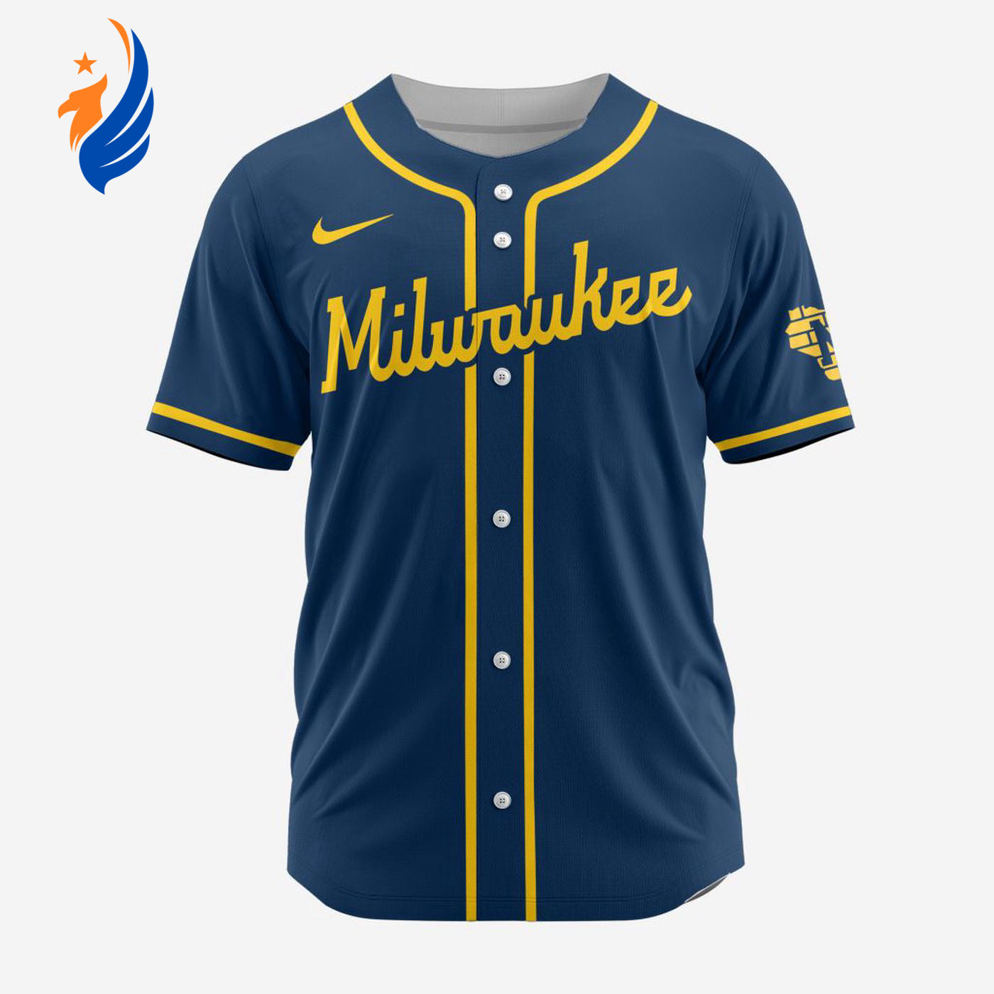 MLB Milwaukee Brewers Personalized Alternate 02 Baseball Jersey - Bafud