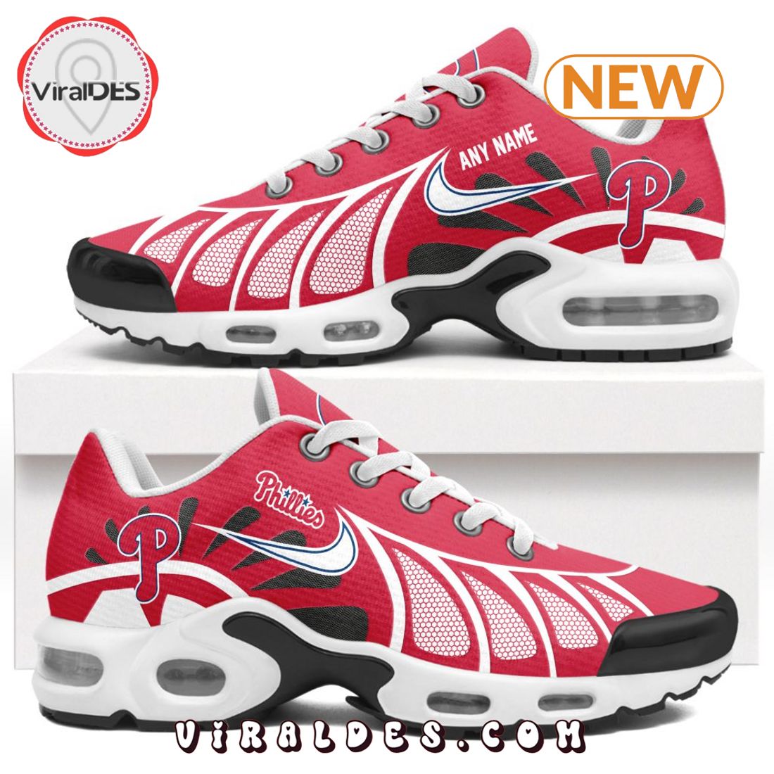 MLB Philadelphia Phillies Custom Air Max Plus Shoes