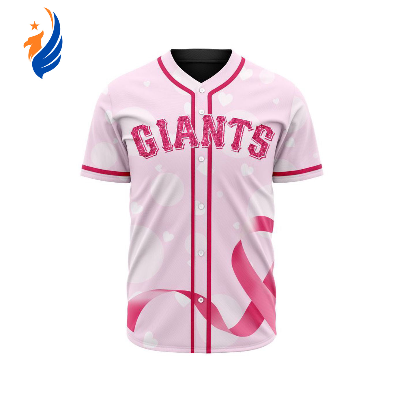 MLB San Francisco Giants Special Pink Design Fight Breast Cancer Baseball Jersey Gift for Men Women - Bafud... (Image 1)