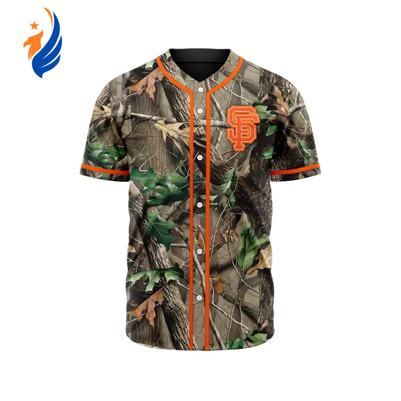 MLB San Francisco Giants Special Realtree Camo Hunting Baseball Jersey Gift for Men Women - Bafud T-Shirts,... (Image 1)