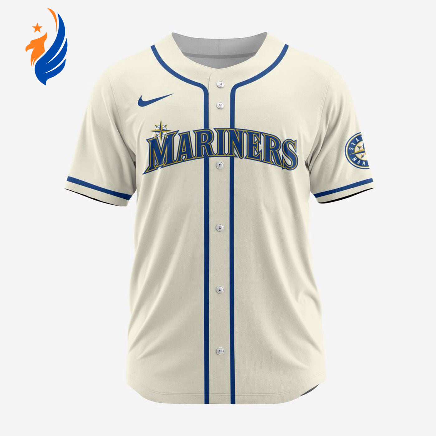 MLB Seattle Mariners Personalized Alternate Baseball Jersey - Bafud T-Shirts, Hoodie, Sweatshirt | WearSparks.com (Image 1)