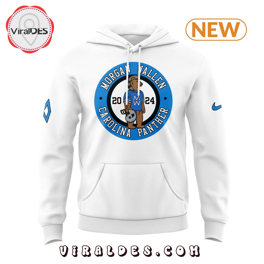 Morgan Wallen x Carolina Panthers White Hoodie